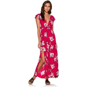 Billabong Flutter In The Rain Maxi Dress - size M